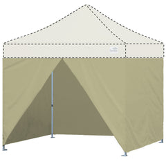 10x10 Enclosure Canopy Wall Kit with Middle Zipper Entry Door