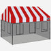 Stripe Red/White