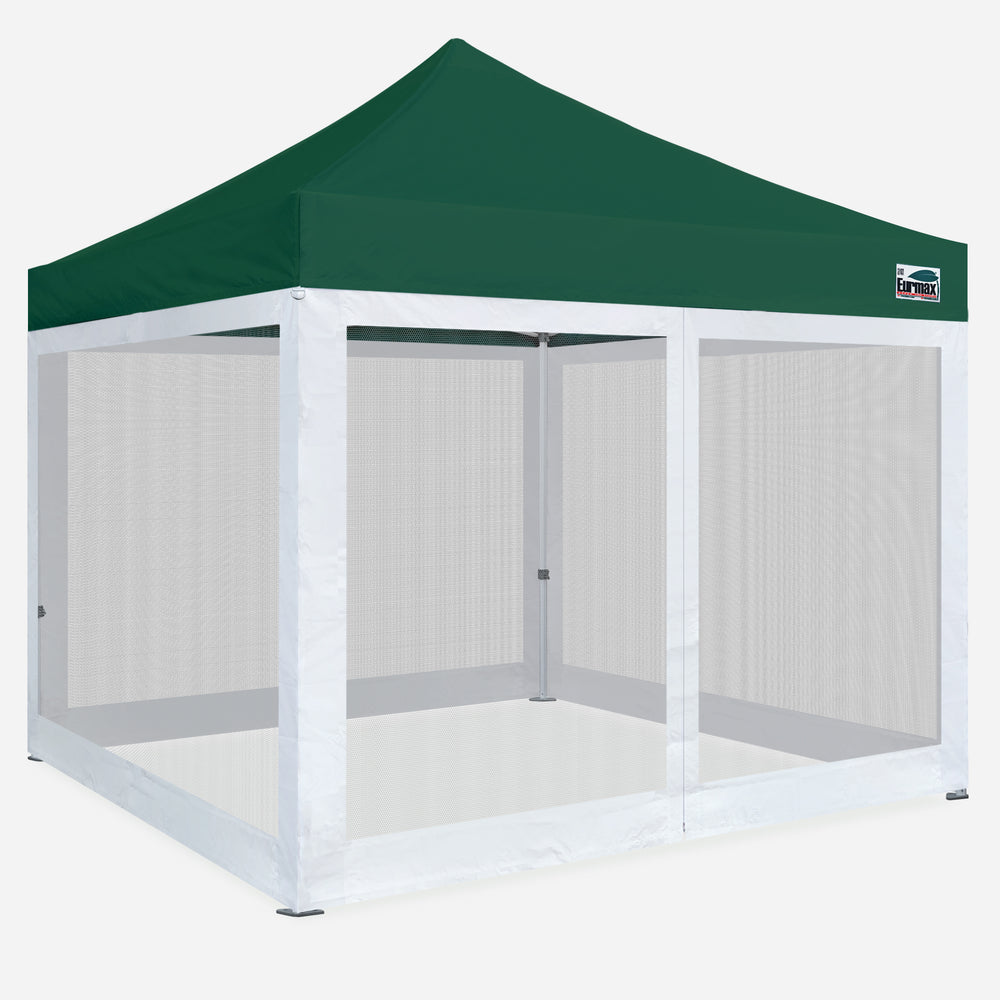 10x10 screen tent EURMAX 10x10 Pop Up Canopy W/ Screen Zipper Walls