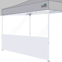 10FT Pop Up Canopy Side Wall with PVC Panorama Window