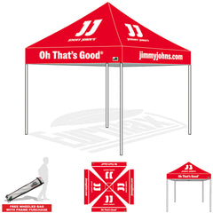 JIMMY JOHN'S CUSTOM CANOPY WITH ROLLER BAG