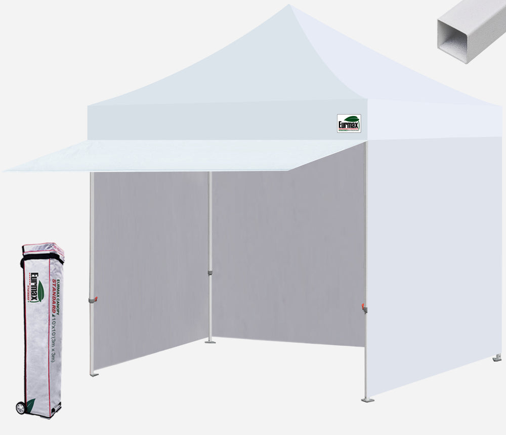 ez up canopy tent Standard 10x10 Extended Awning Steel Canopy Tent – Eurmax
