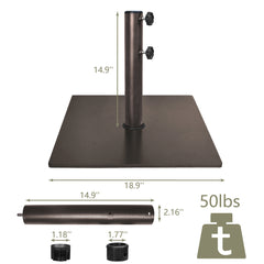 53 lbs Square Umbrella Base