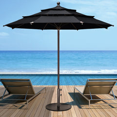 Classic 11FT Triple-Tier Market Patio Umbrella