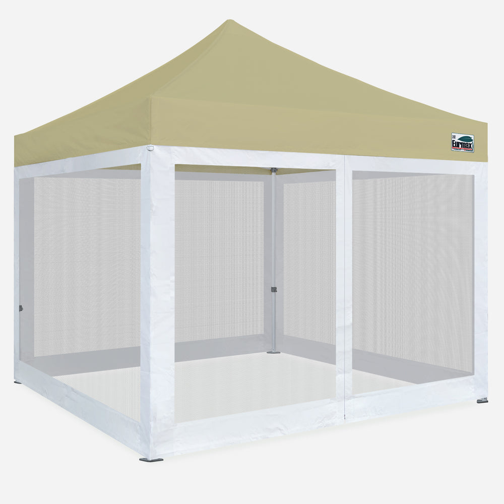 10x10 Pop Up Canopy with 4 Screen Zipper Walls