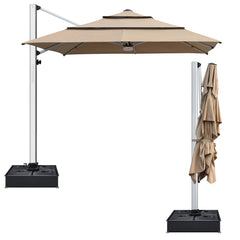Apollo 10x10FT Square Cantilever Market Patio Umbrella