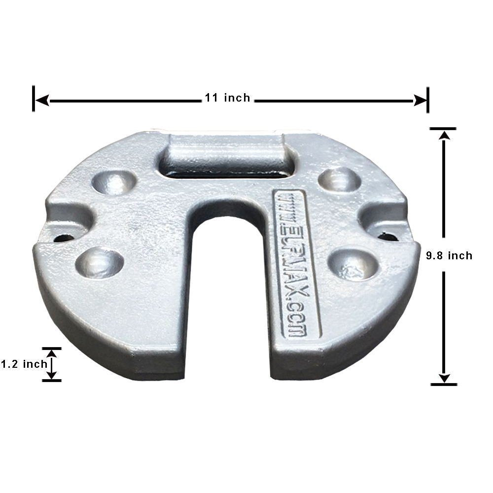 weights for tent Cast Iron Canopy Weights 44 lbs 2-Pack for Stability – Eurmax