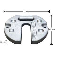 Pop Up Canopy Tent Cast Iron Weight Feet 2-Pc Pack