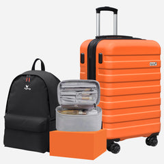 Zebra 20" Expandable Carry-On, Lightweight Hardshell Suitcase with Spinner Wheels