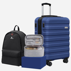 Zebra 20" Expandable Carry-On, Lightweight Hardshell Suitcase with Spinner Wheels