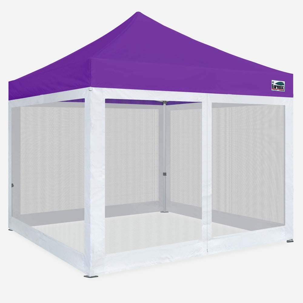 10x10 screen tent EURMAX 10x10 Pop Up Canopy W/ Screen Zipper Walls