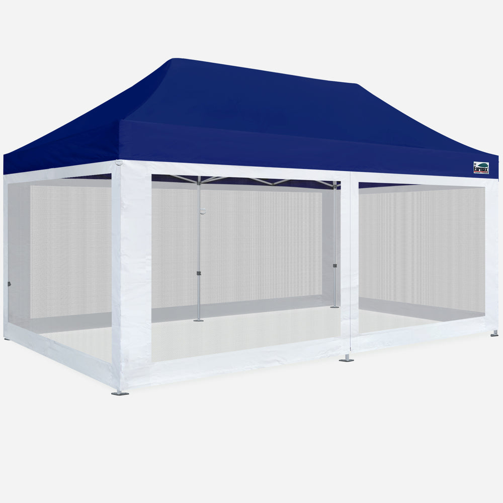 10x20 Pop Up Canopy with 4 Screen Zipper Walls