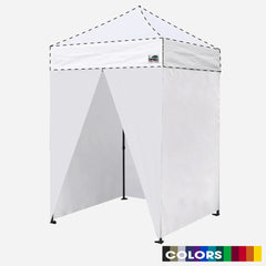 5x5 Enclosure Canopy Wall Kit with Middle Zipper Entry Door