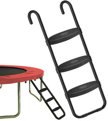 Eurmax Universal Trampoline Ladder 240 lbs Capacity 3 Skid-Proof Safety Wide Steps