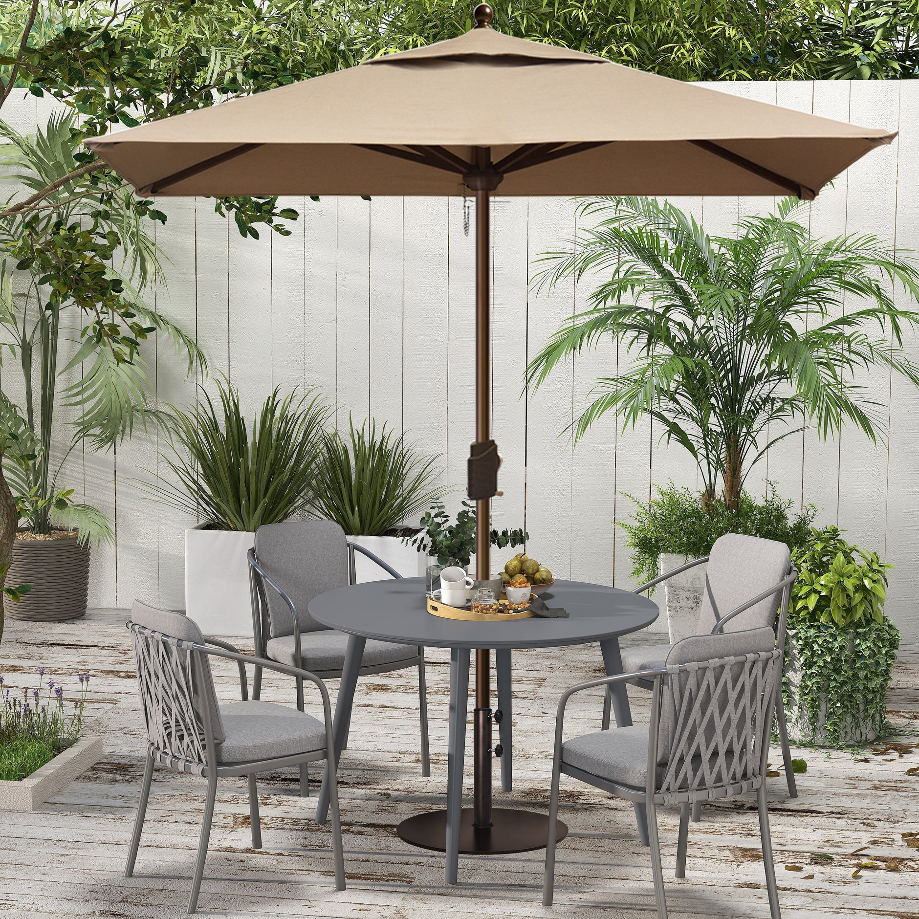 Classic 6FT Square Market Patio Umbrella – Eurmax