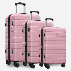 Classic 3-Piece Hardshell Luggage Set with TSA Lock, Spinner Wheels & Expandable Carry-On (20/24/28 Inch)