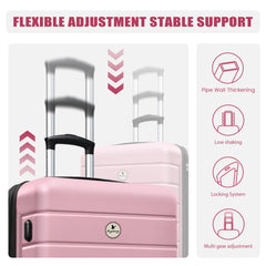 Classic 3-Piece Hardshell Luggage Set with TSA Lock, Spinner Wheels & Expandable Carry-On (20/24/28 Inch)