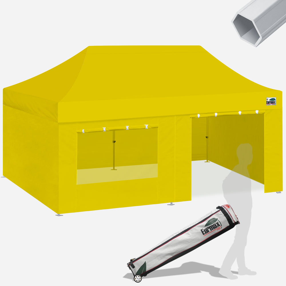 Aluminum Pop Up Tent with 4 Zipper Walls