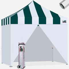 Superior Carnival 10x10 Hybrid Pop Up Canopy with Enclosure Wall Kit