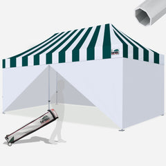 Beyond Carnival 10X20 Aluminum Instant Canopy with Enclosure Wall Kit