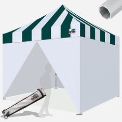 Beyond Carnival 10X10 Aluminum Instant Canopy with Enclosure Wall Kit