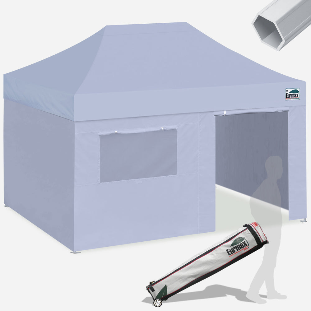 Aluminum Pop Up Tent with 4 Zipper Walls