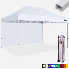 Standard 10x15 Steel Canopy Tent with Backwall