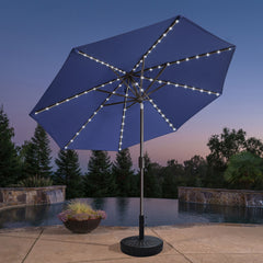 EliteShade 9ft Solar LED Patio Umbrella – Eurmax