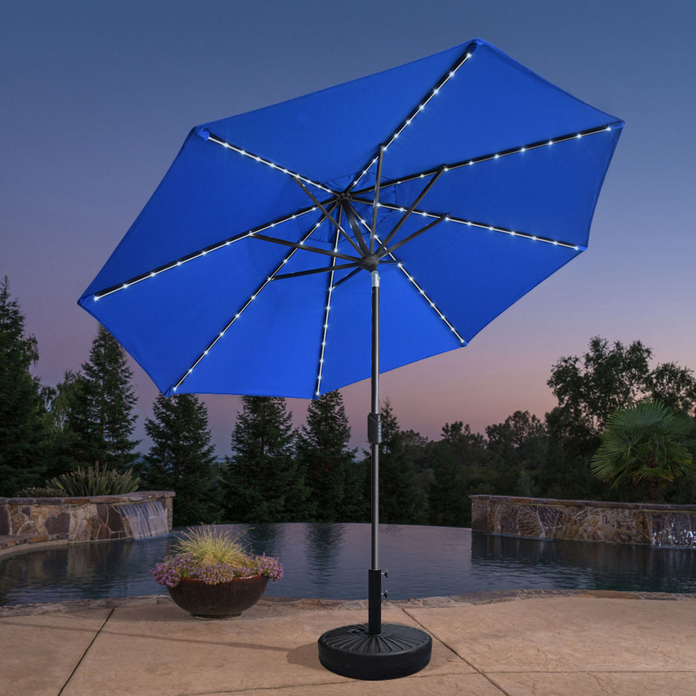EliteShade 9ft Solar LED Patio Umbrella – Eurmax