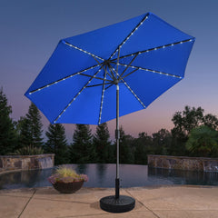 EliteShade 9ft Solar LED Patio Umbrella – Eurmax