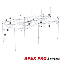 Middle Leg Slider P for 10x20 Eurmax Pro and Apex Pro Frame