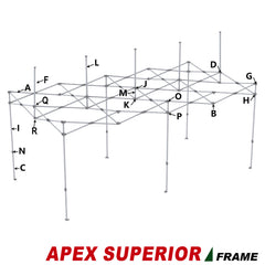 Middle Leg Cap O for 10x20 Eurmax Superior and Apex Superior Frame