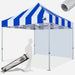 Stripe Blue with White Wall