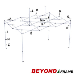 Corner Leg Slider H for 10x10,10x15,10x20 Eurmax Beyond Frame