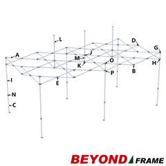 Corner Leg Slider H for 10x10,10x15,10x20 Eurmax Beyond Frame