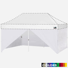 10x20 Enclosure Canopy Wall Kit with Middle Zipper Entry Door