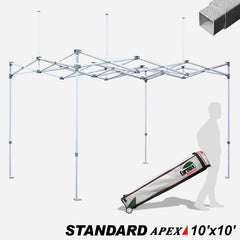 Standard 10x10 Apex Canopy Frame with Heavy Duty Roller Bag