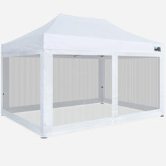 10x15 Pop Up Canopy with 4 Screen Zipper Walls