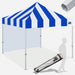 Stripe Blue with White Wall