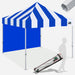Stripe Blue with Blue Wall