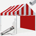 Stripe Red with Red Wall