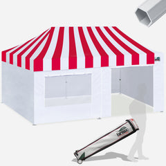 PRO Carnival 10x20 Aluminum Pop Up Tent with 4 Zipper Walls