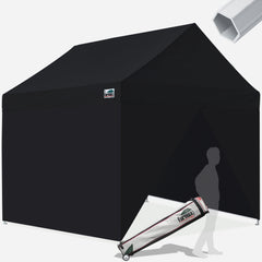 Apex Pro 10x10 Aluminum Pop Up Tent with  4 Zipper Walls