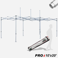 Pro 10x20 Canopy Frame with Heavy Duty Roller Bag