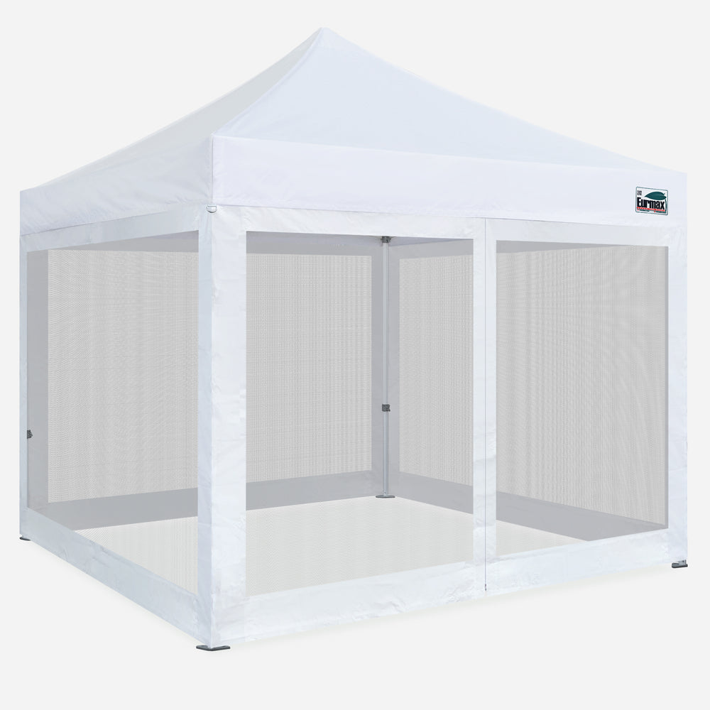 EURMAX 10x10 Pop Up Canopy W/ Screen Zipper Walls