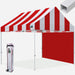 Stripe Red with Red Wall