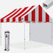 Stripe Red with White Wall