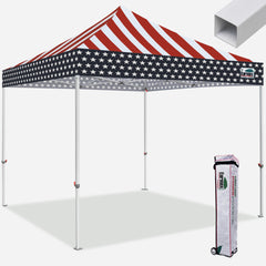 Standard 10x10 Steel Canopy Tent American Flag