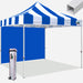 Stripe Blue with Blue Wall