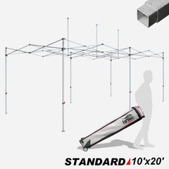 Standard 10x20 Canopy Frame with Heavy Duty Roller Bag